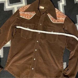 Vintage Hand Made Corduroy Western Shacket Mens M/ L